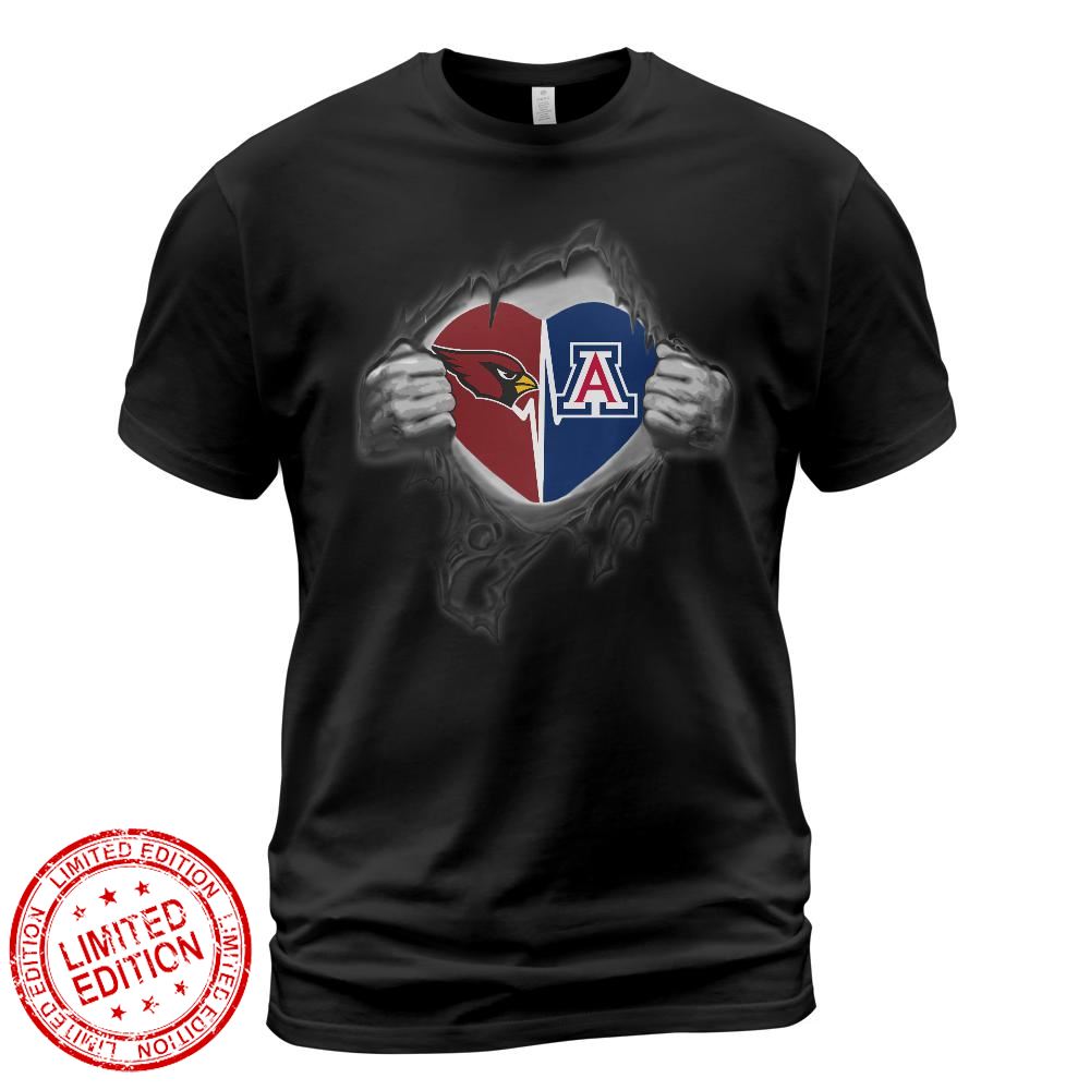 Arizona Cardinals Wildcats In My Heartbeat Shirt
