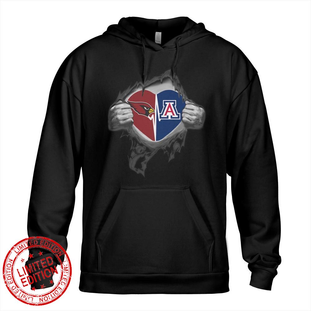Arizona Cardinals Wildcats In My Heartbeat Shirt Arizona Cardinals Wildcats In My Heartbeat Shirt