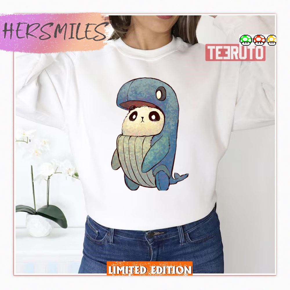 Baleen Panda Cosplay Humpback Whale T-Shirt