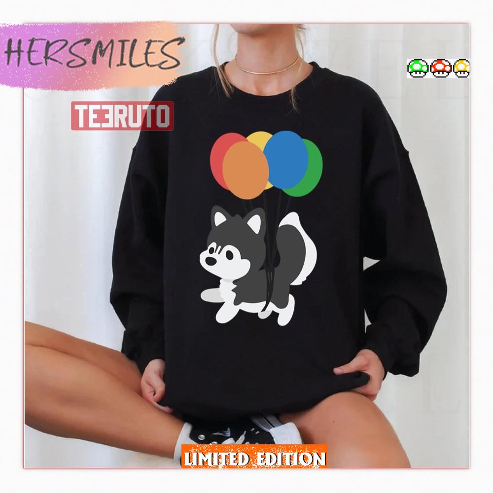 Balloon Husky Chibi Dog Shirt