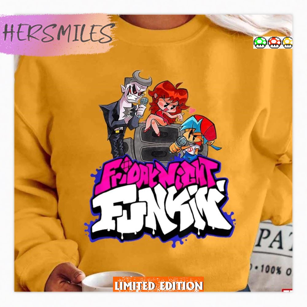 Battle Rap Collage Design Friday Night Funkin T-Shirt