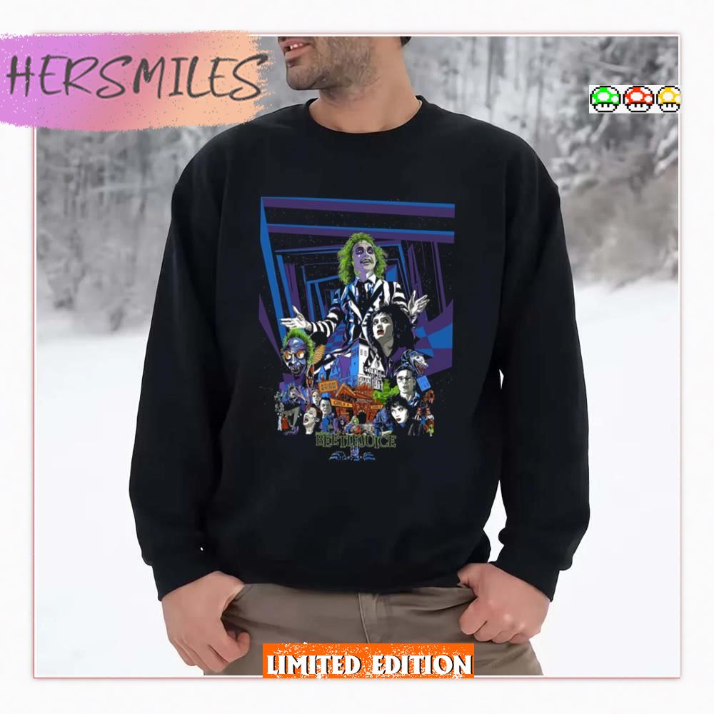 Beetlejuice Graphic Horror Movie T-Shirt
