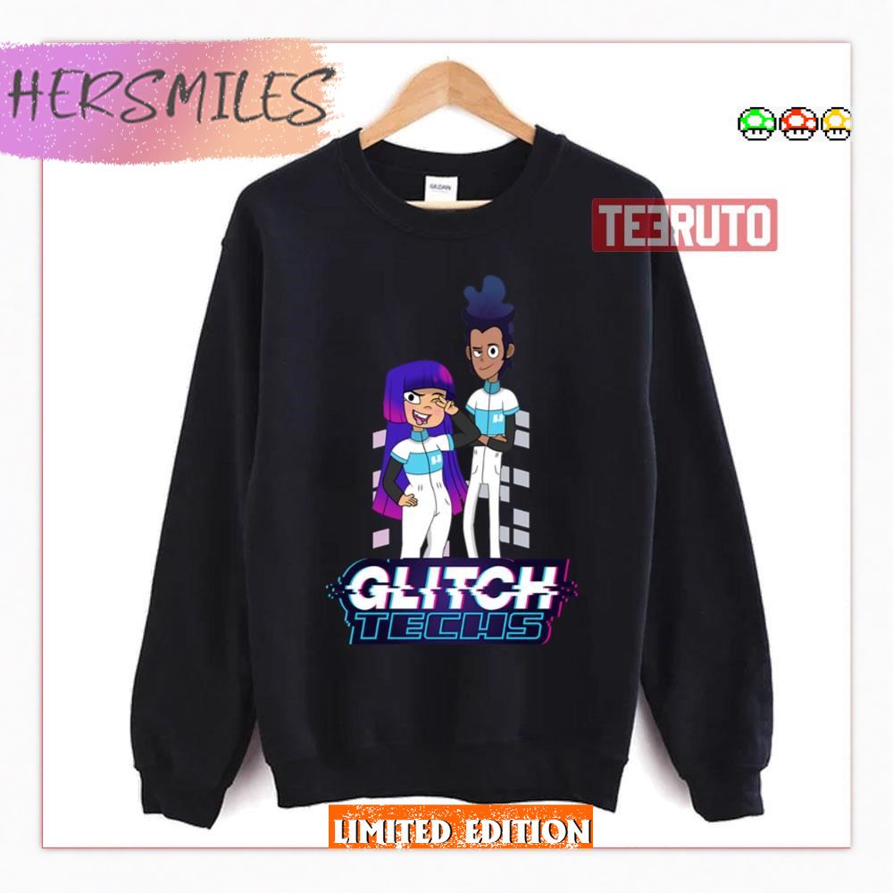 Best Glitch Techs Animated Team T-Shirt