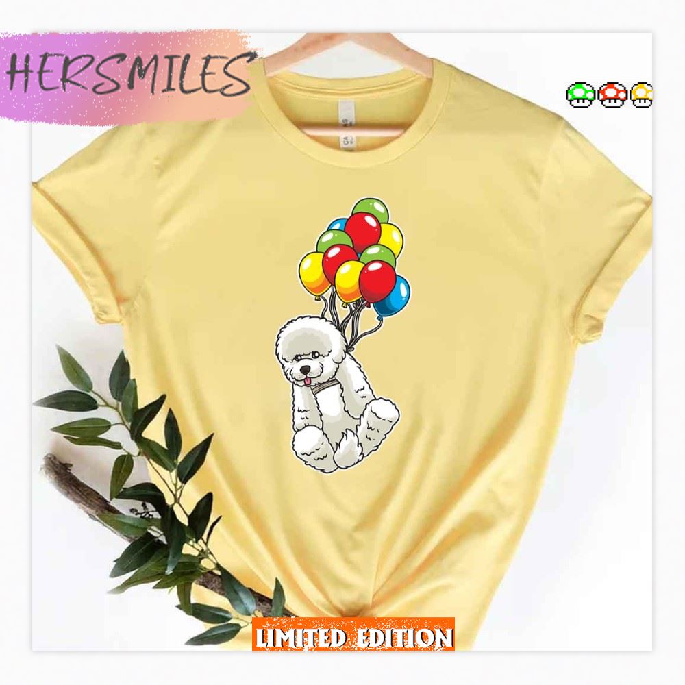 Bichon Frisé Dog With Ballons Shirt