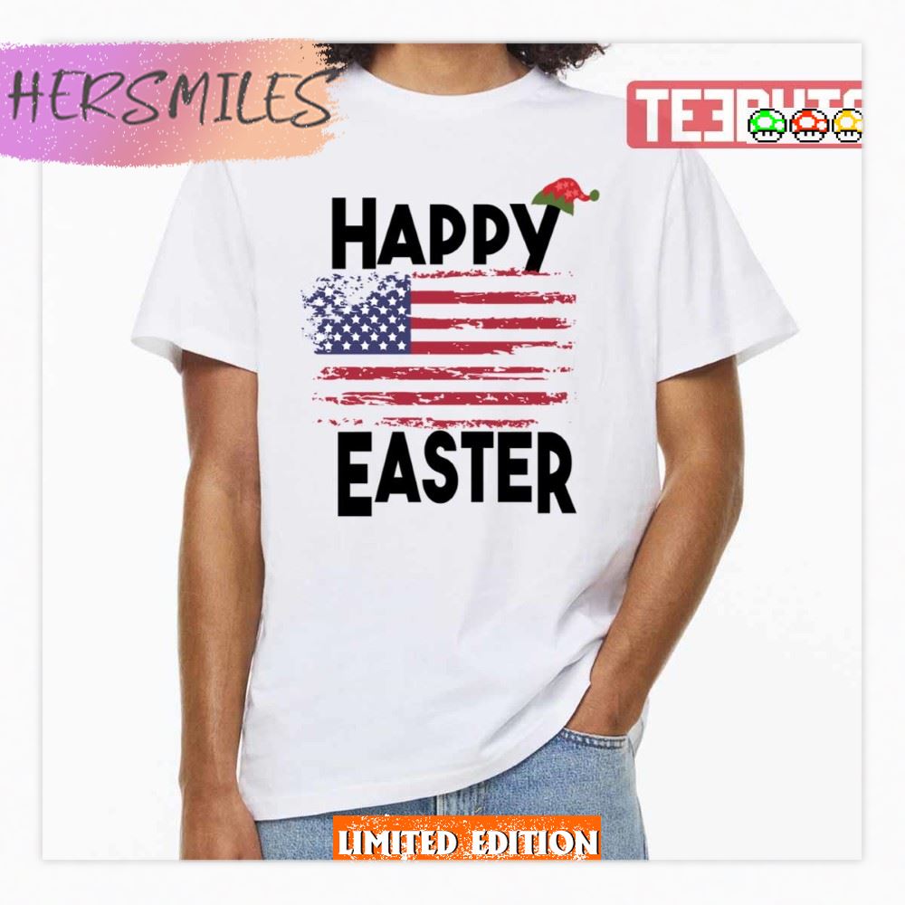 Biden Funny Happy Easter Joe Biden US Flag Shirt