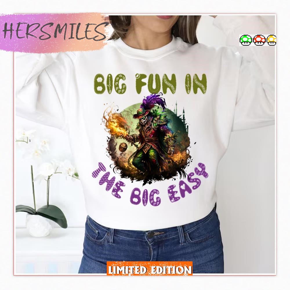 Big Fun In Mardi Gras With My Gnomies T-Shirt