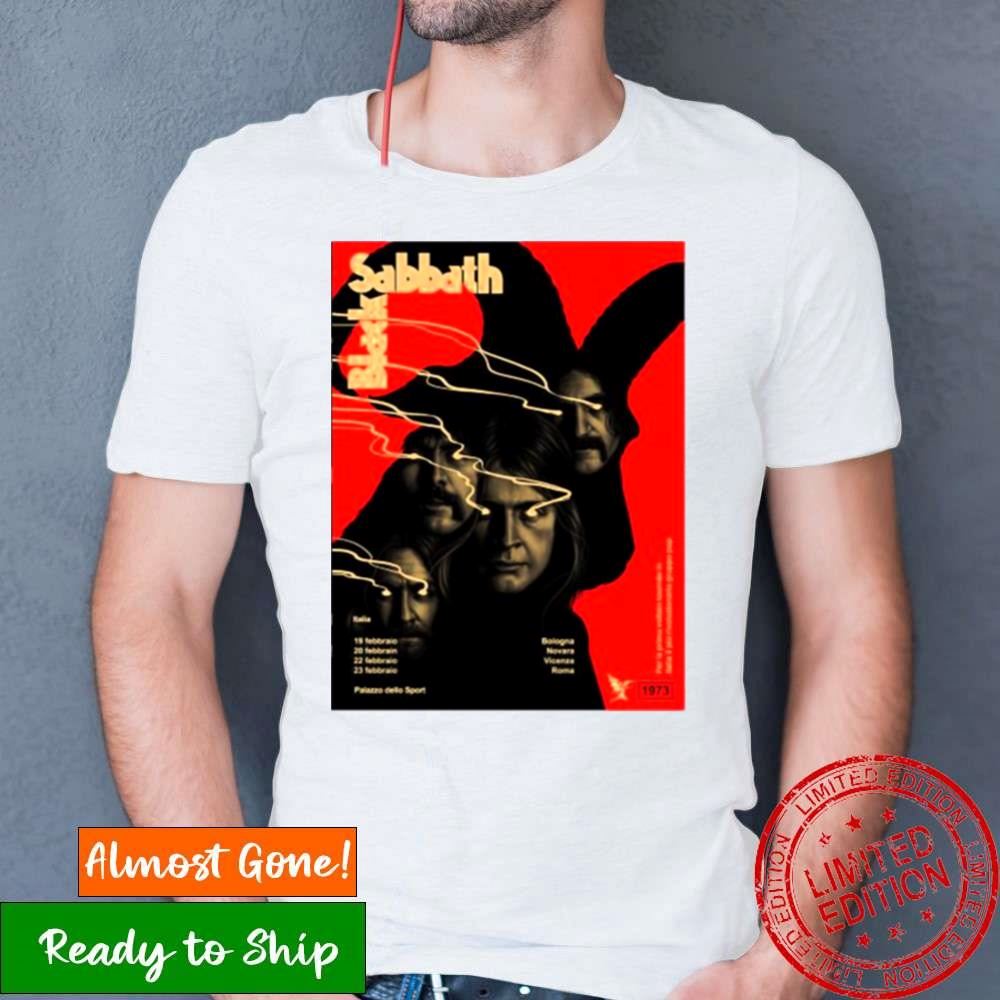 Black Sabbath Italy 2023 Italian Tour 50 Years 1973 2023 Anniversary Poster Shirt Black Sabbath Italy 2023 Italian Tour 50 Years 1973 2023 Anniversary Poster Shirt