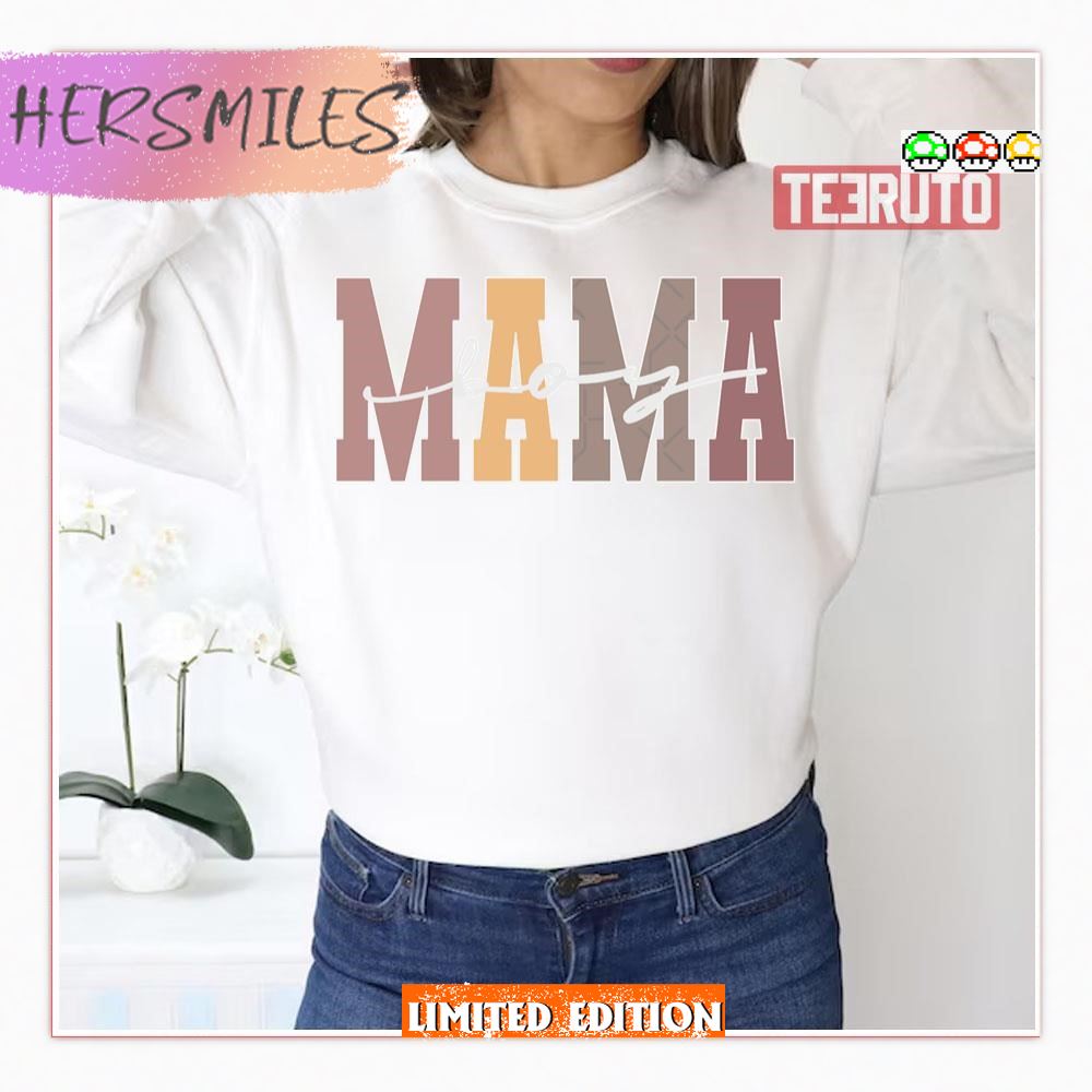 Boy Mama Mother’s Day Text Designh Shirt