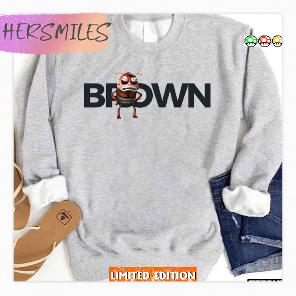 Brown Art Larva Animation T-Shirt