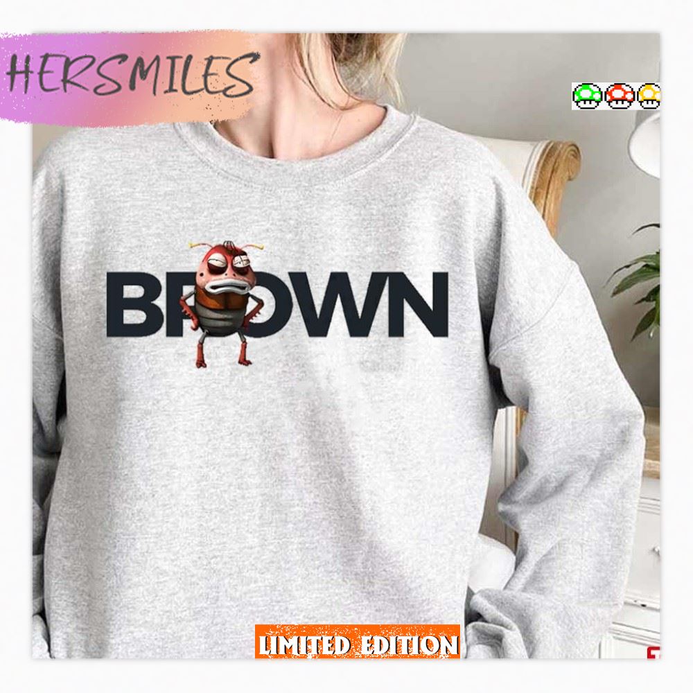 Brown Art Larva Animation T-Shirt