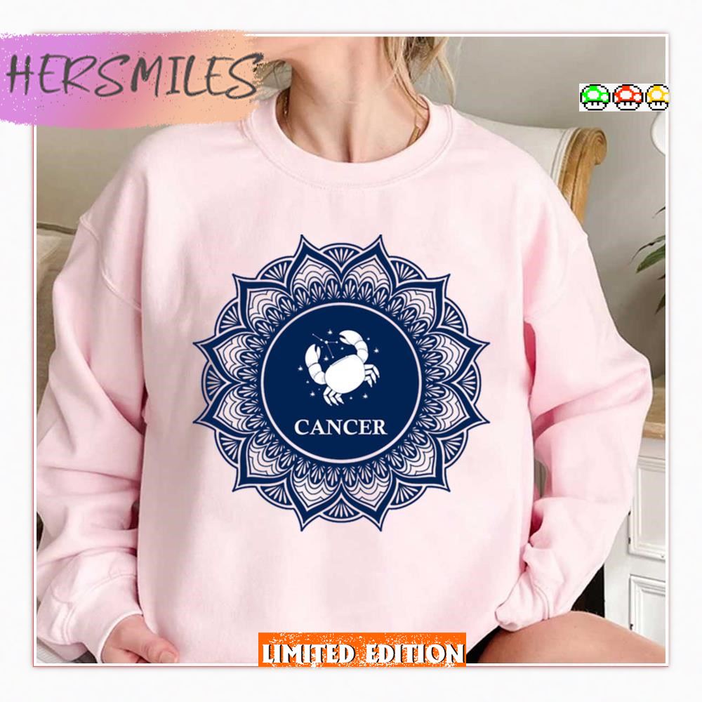 Cancer Mandala Zodiac Sign Shirt