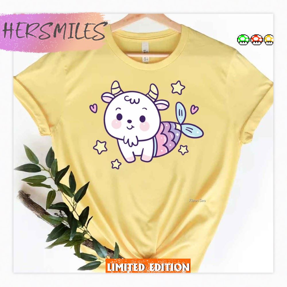 Cartoon Capricorn Cute Art Shirt