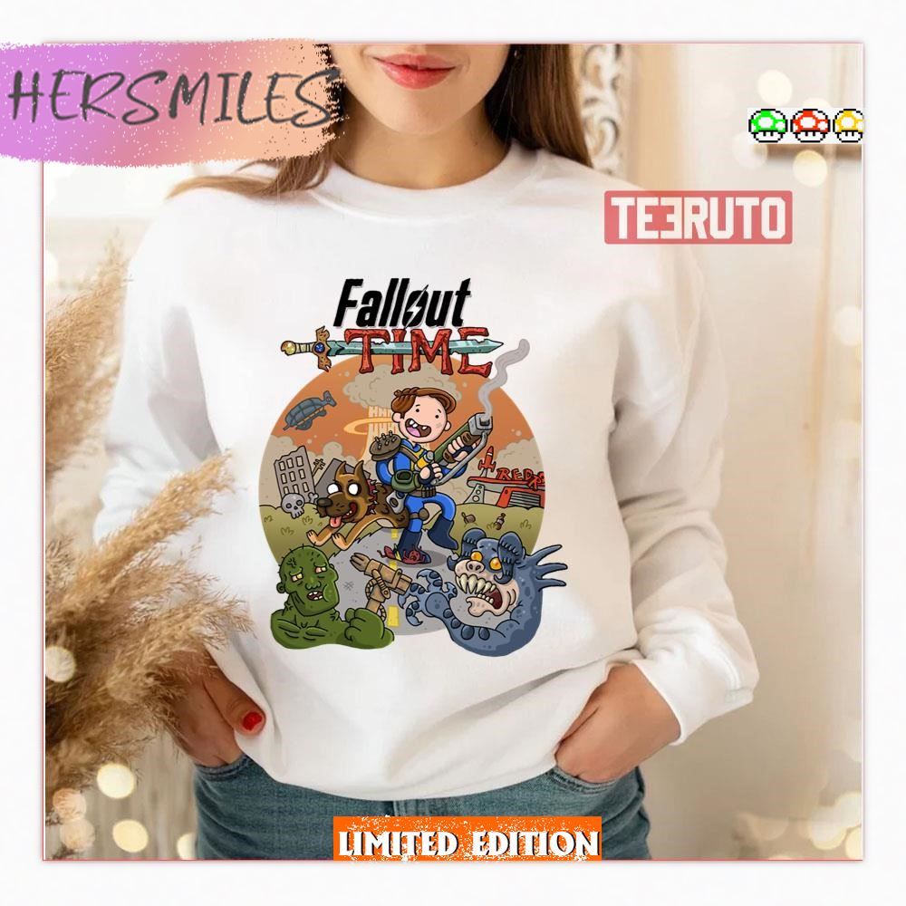 Cartoon Design Fallout Game T-Shirt