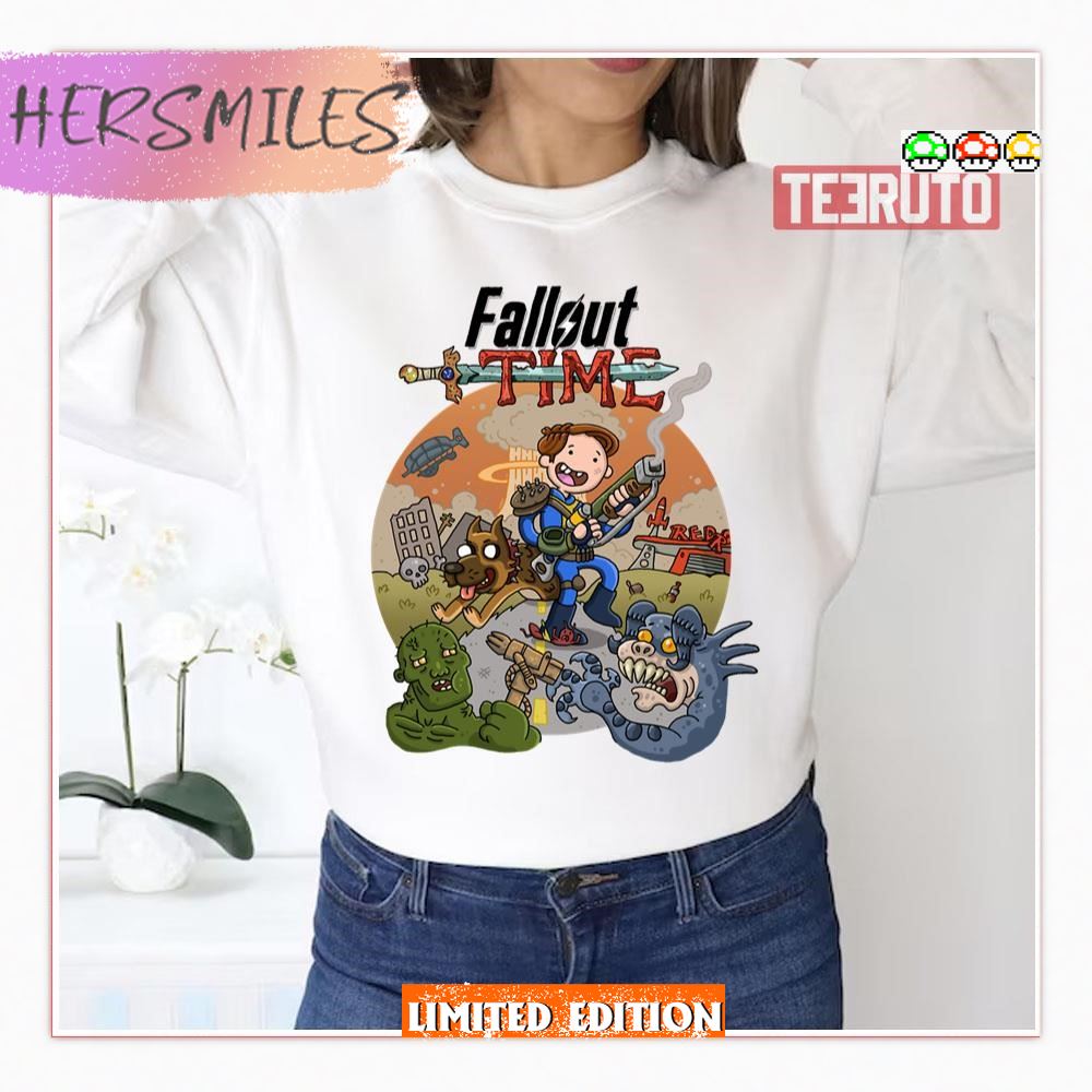 Cartoon Design Fallout Game T-Shirt