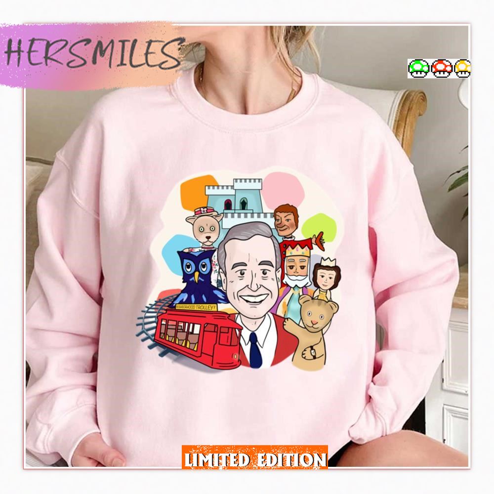 Cartoon Style Mister Rogers’ Neighborhood Shirt