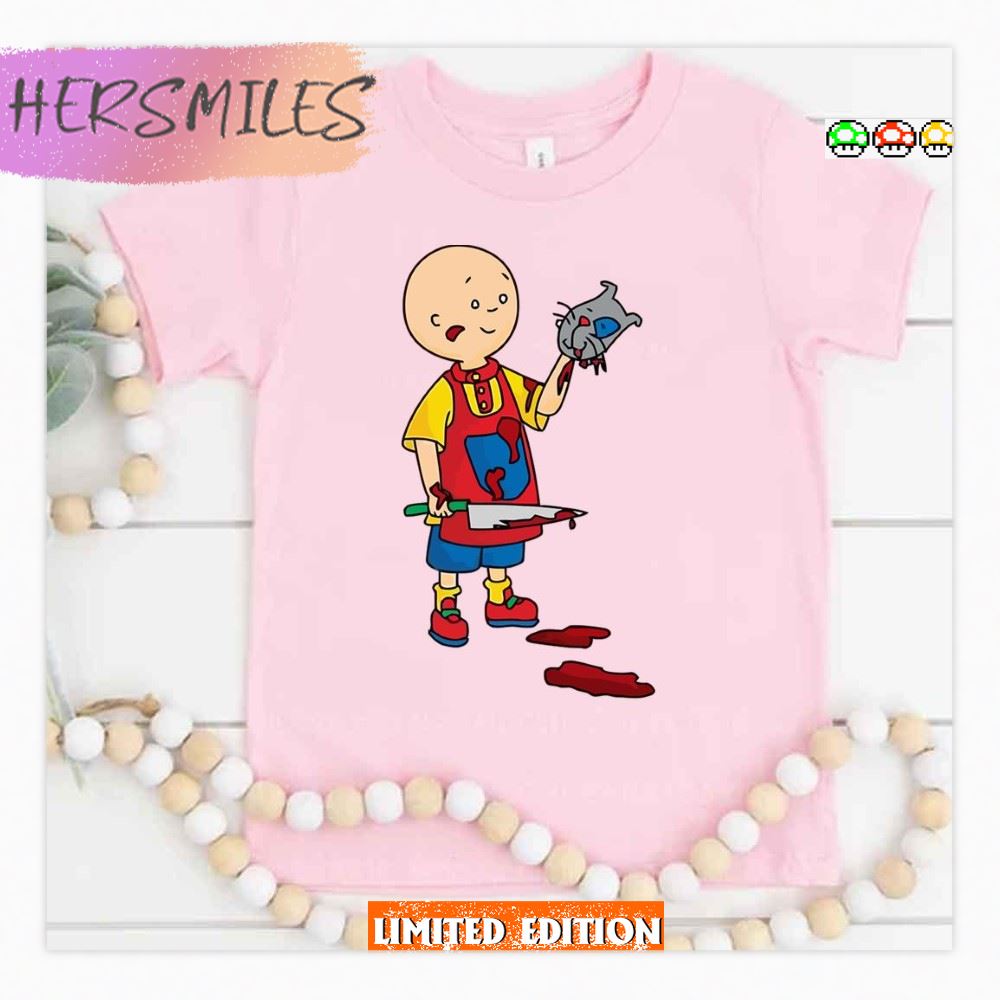 Carttooswag Scary Design For Halloween Caillou Shirt