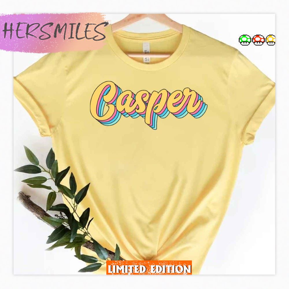 Casper Retro Yellow Script T-Shirt