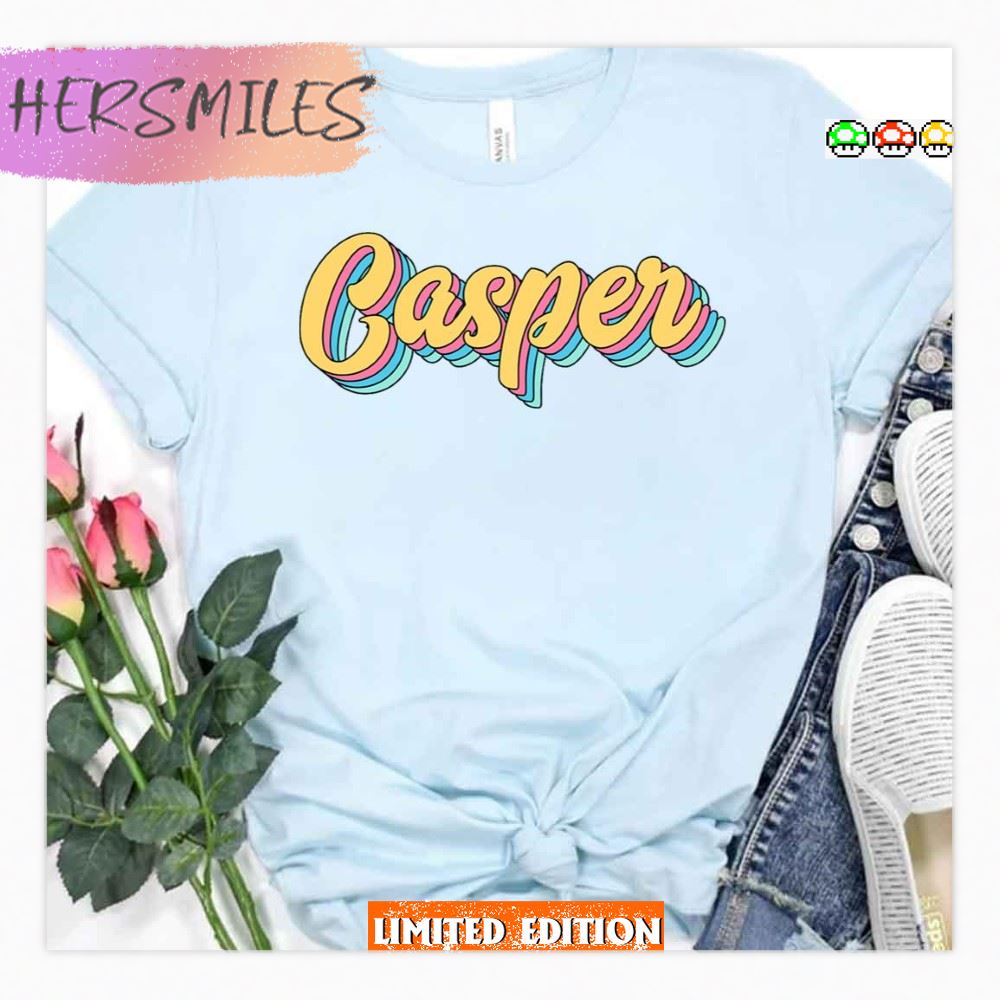 Casper Retro Yellow Script T-Shirt