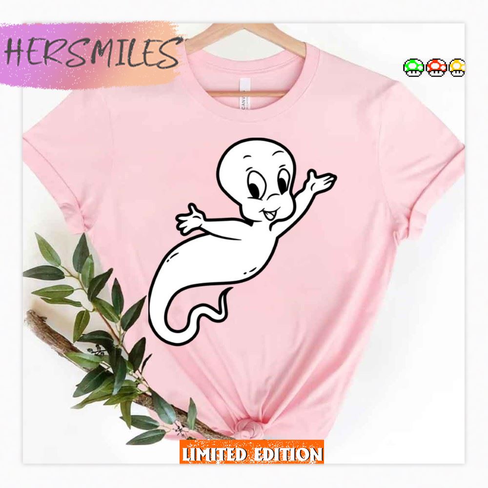 Casper The Ghost Cute Cartoon T-Shirt Casper The Ghost Cute Cartoon T-Shirt