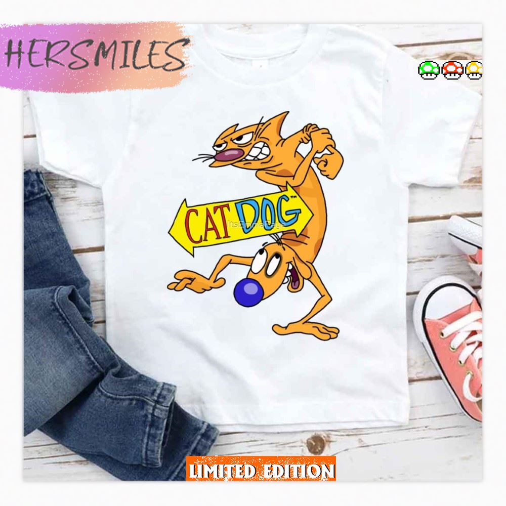Cat Daawwwgg Catdog Funny Cartoon T-Shirt Cat Daawwwgg Catdog Funny Cartoon T-Shirt