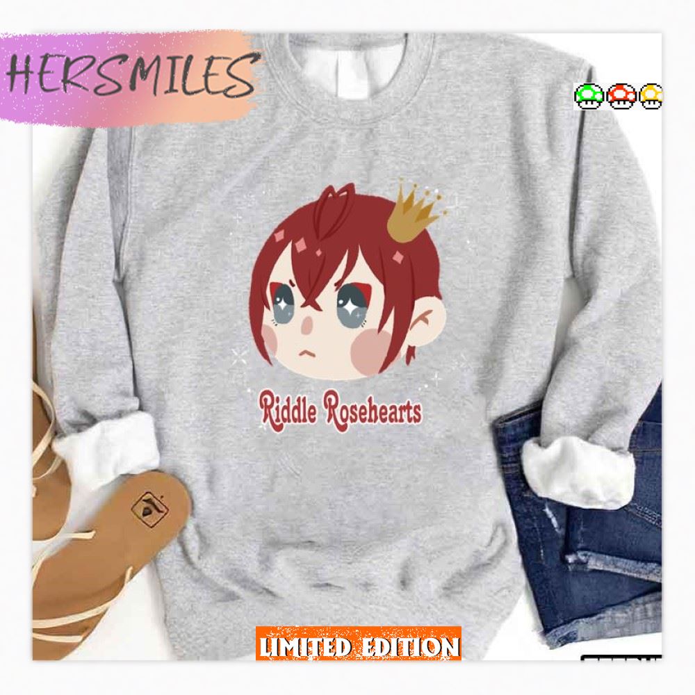 Chibi Face Riddle Rosehearts Twisted Wonderland T-Shirt