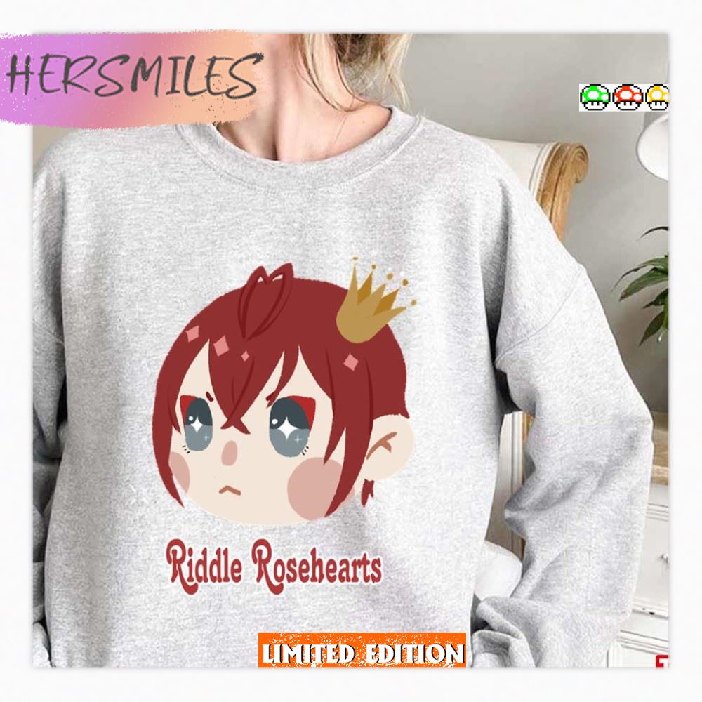 Chibi Face Riddle Rosehearts Twisted Wonderland T-Shirt
