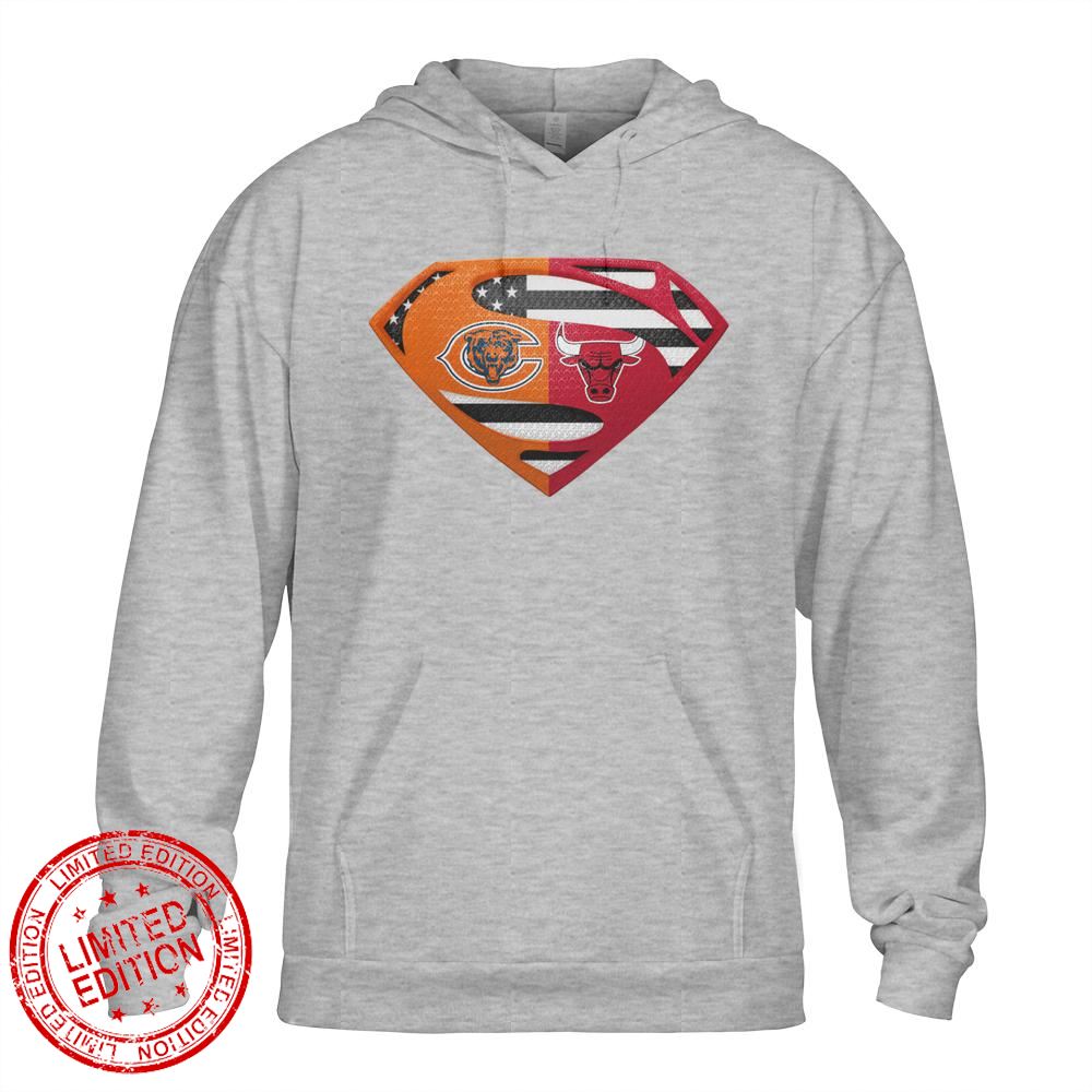 Chicago Bears Chicago Bulls Superman Logo Us Flag Shirt Chicago Bears Chicago Bulls Superman Logo Us Flag Shirt