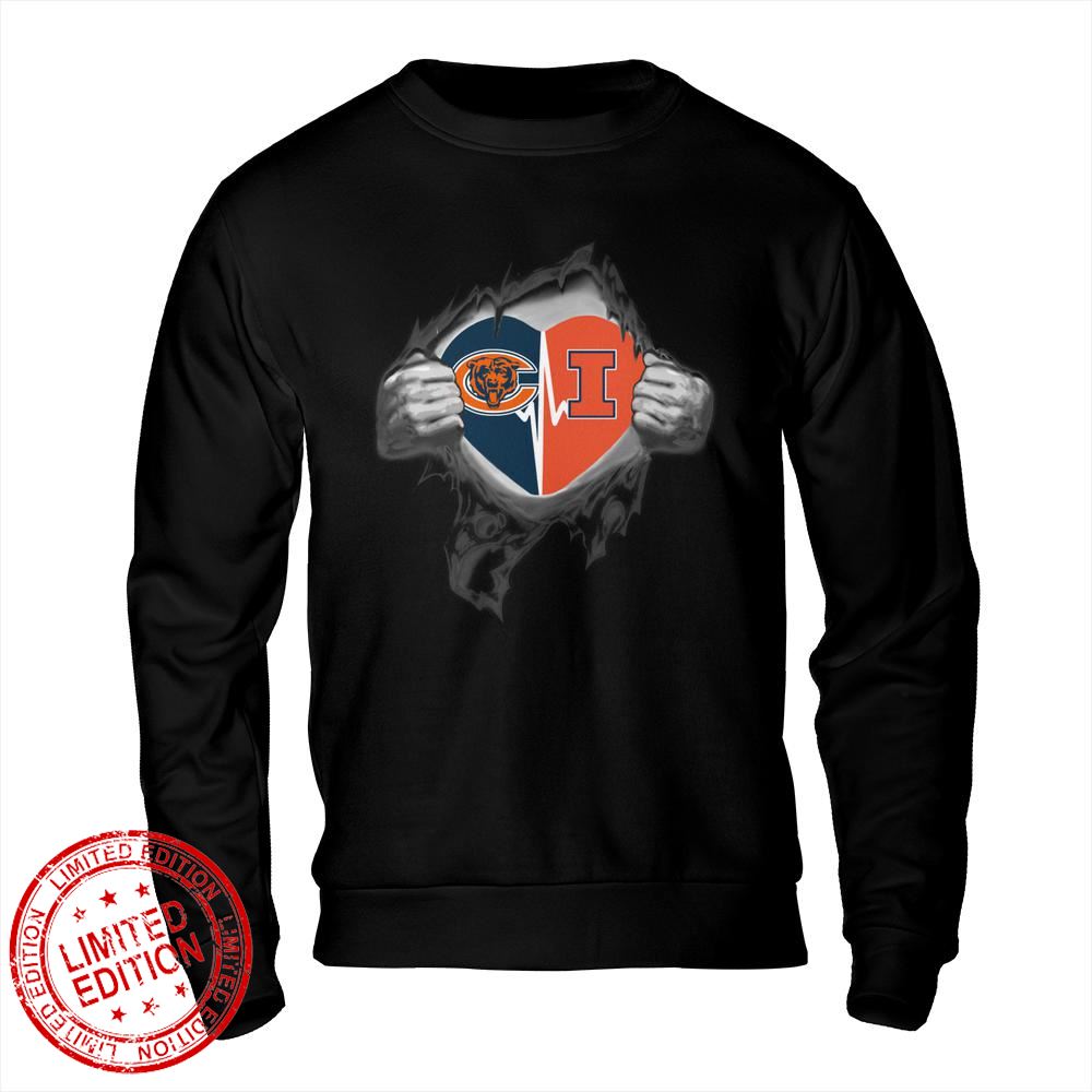 Chicago Bears Illinois Fighting Illini In My Heartbeat Shirt