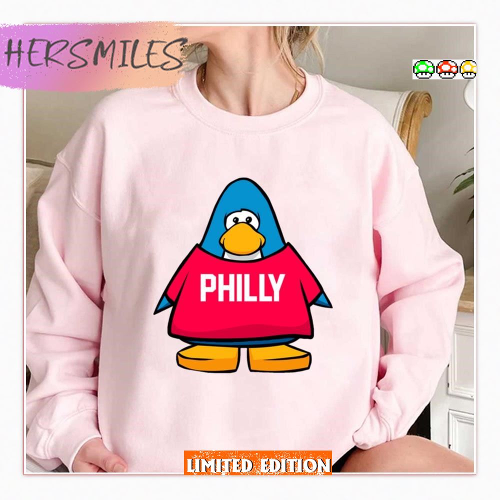 Club Penguin Philadelphia 76ers Basketball Funny Shirt
