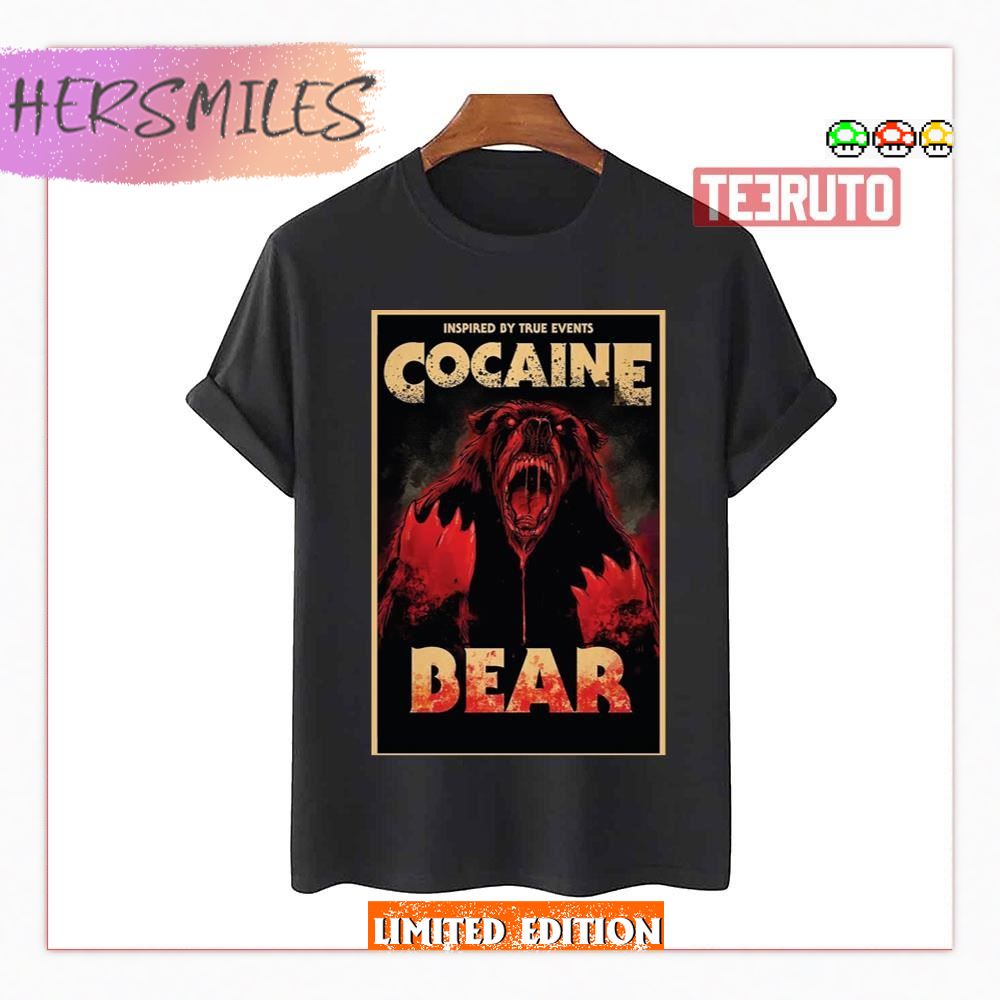 Cocaine Bear Movie Graphic T-Shirt