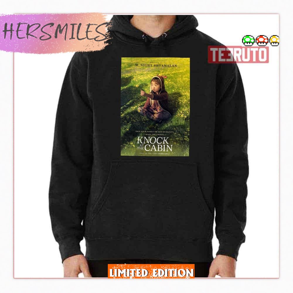 Cute Girl At The Garden Park Knock At The Cabin Movie T-Shirt