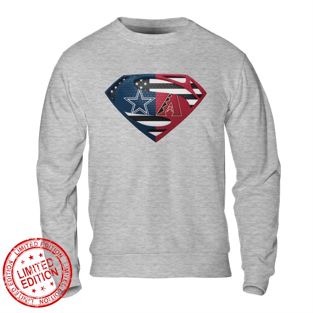 Dallas Cowboys Arizona Diamondbacks Superman Logo Us Flag Shirt