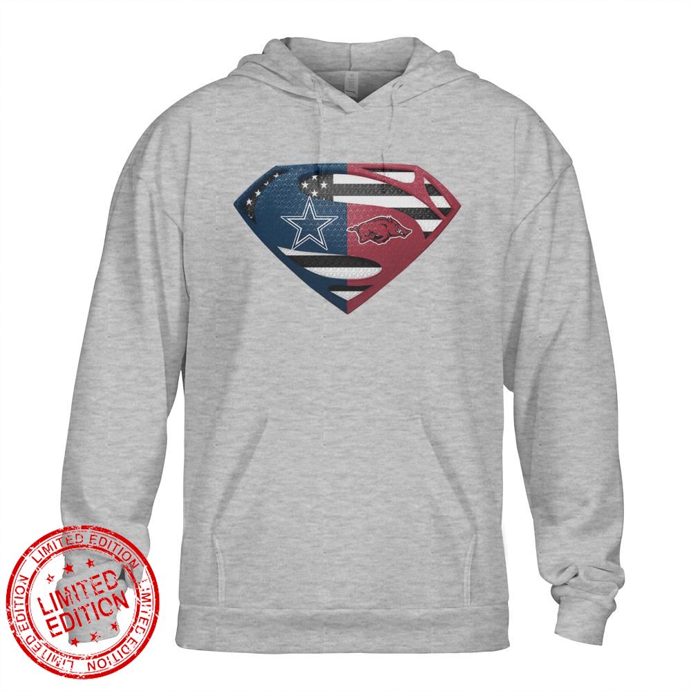 Dallas Cowboys Arkansas Razorbacks Superman Logo Us Flag Shirt Dallas Cowboys Arkansas Razorbacks Superman Logo Us Flag Shirt