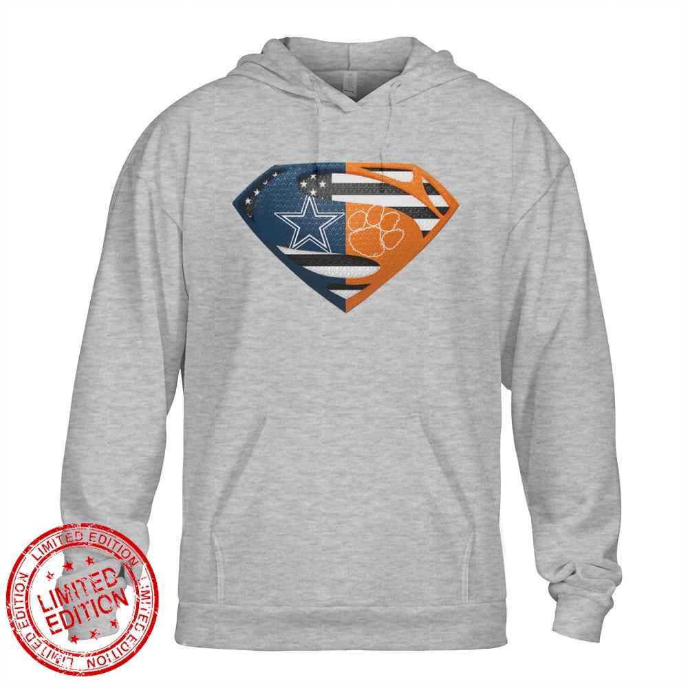Dallas Cowboys Clemson Cleveland Tigers Superman Logo Us Flag Shirt Dallas Cowboys Clemson Cleveland Tigers Superman Logo Us Flag Shirt