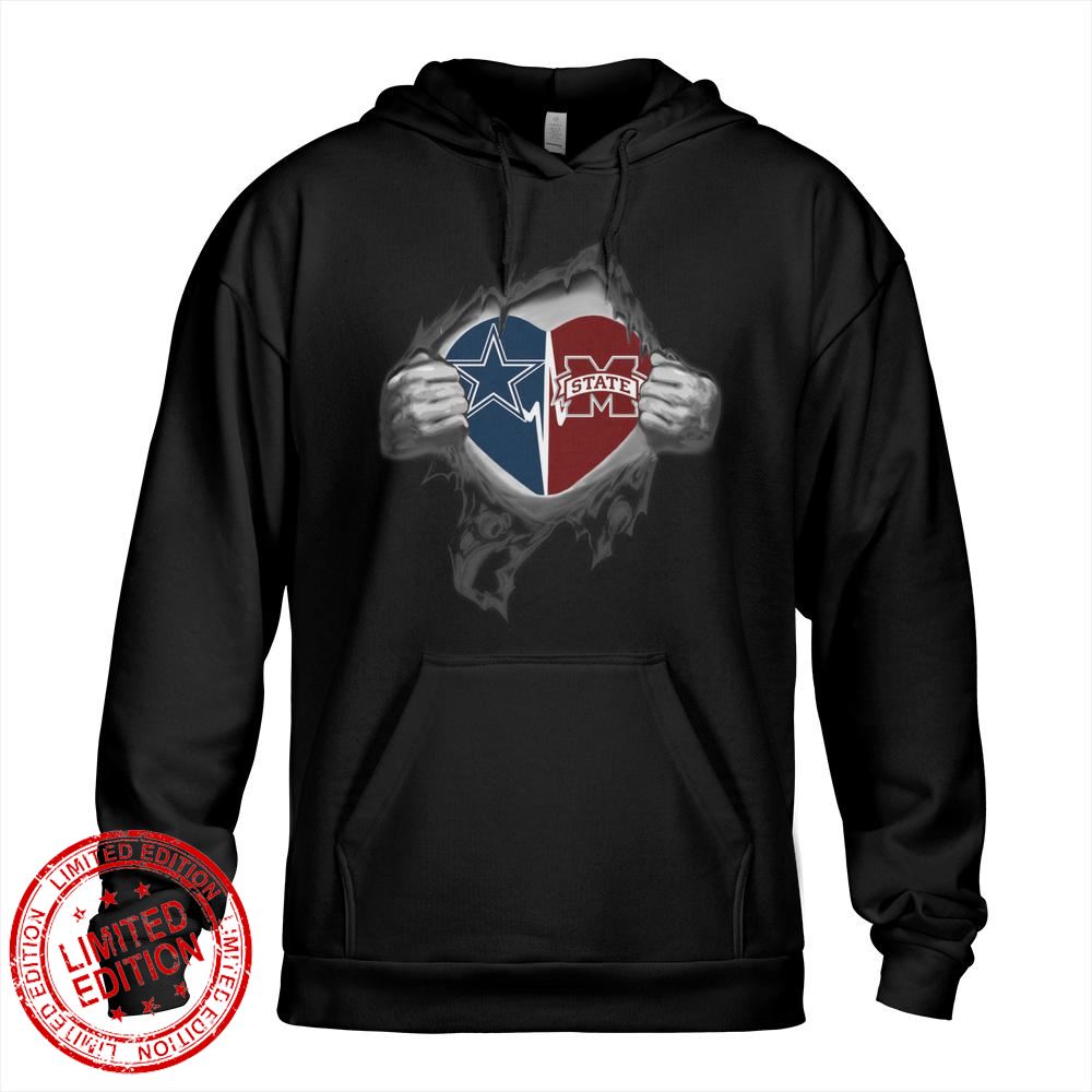 Dallas Cowboys Mississippi State In My Heartbeat Shirt Dallas Cowboys Mississippi State In My Heartbeat Shirt
