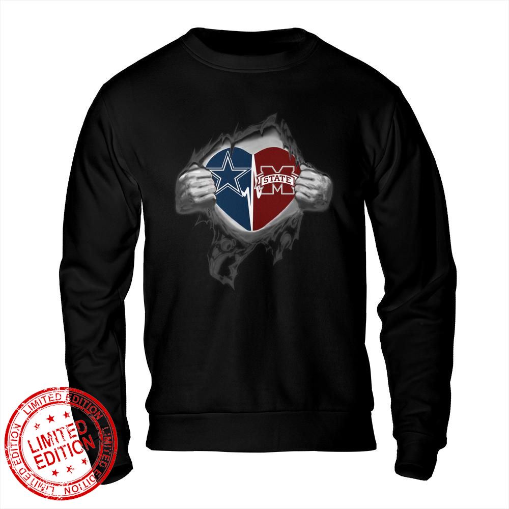 Dallas Cowboys Mississippi State In My Heartbeat Shirt