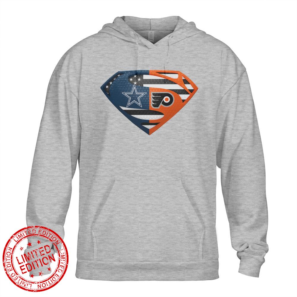 Dallas Cowboys Philadelphia Flyers Superman Logo Us Flag Shirt Dallas Cowboys Philadelphia Flyers Superman Logo Us Flag Shirt