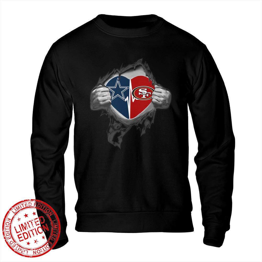 Dallas Cowboys San Francisco 49ers In My Heartbeat Shirt