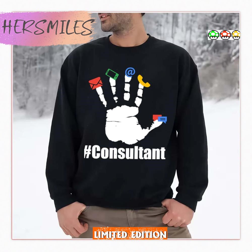 Dark Red Consultant Funny T-Shirt