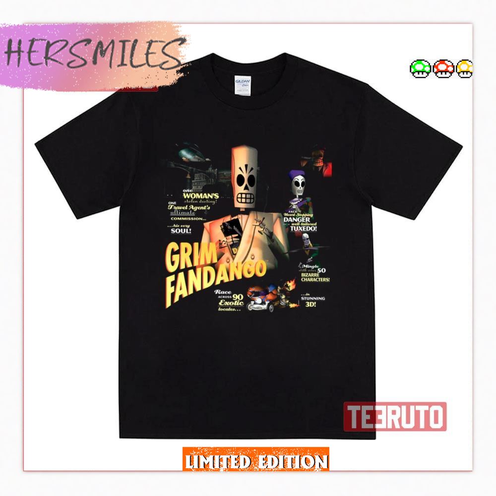 Day Of The Dead Vintage Grim Fandango T-Shirt