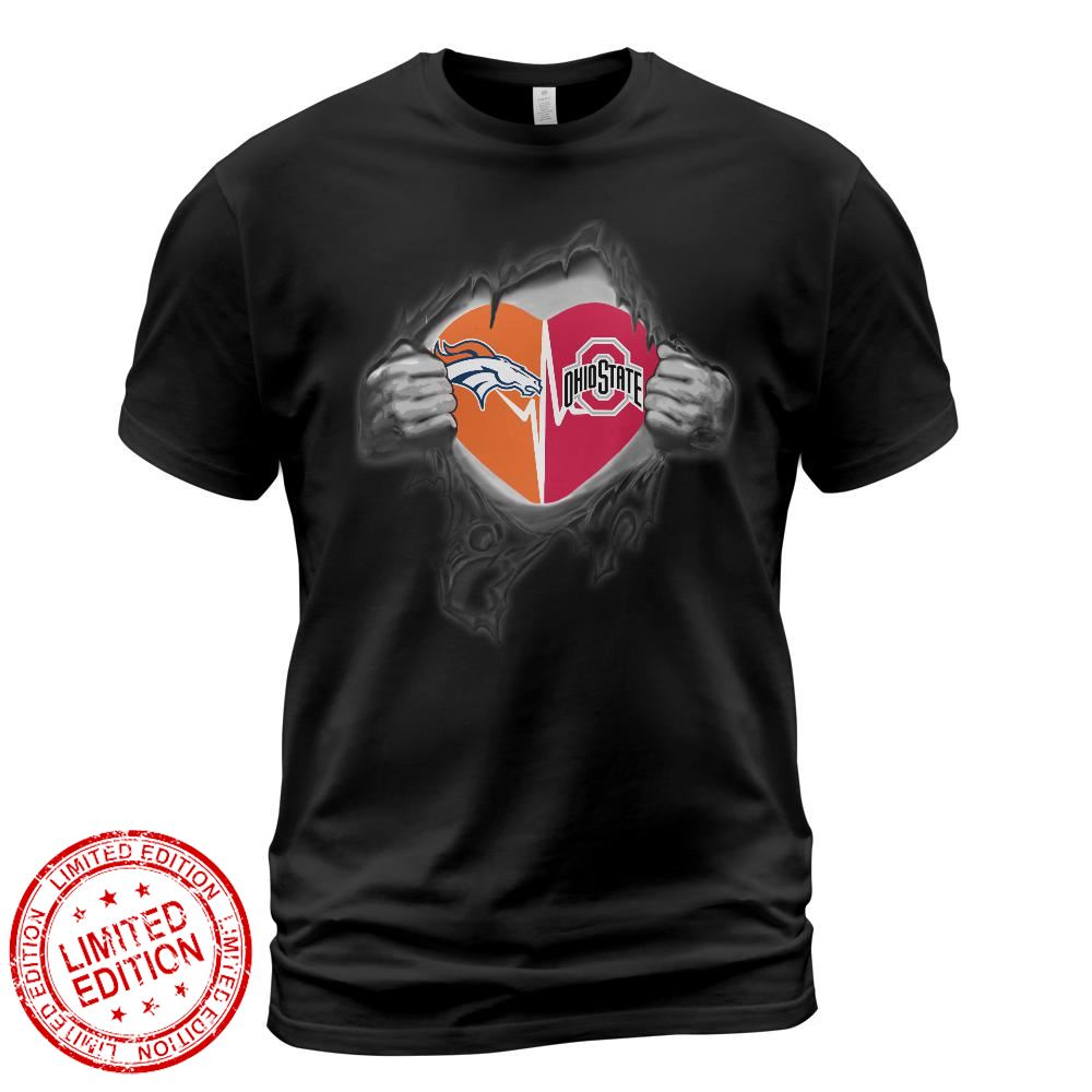 Denver Broncos Ohio State Buckeyes In My Heartbeat Shirt