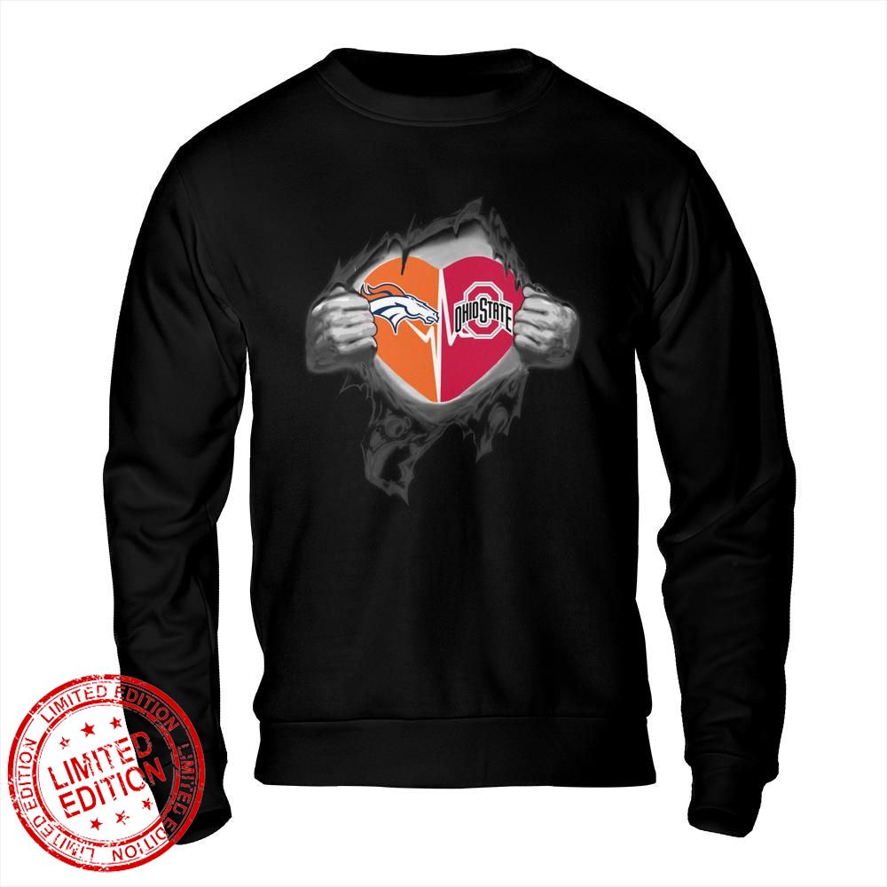 Denver Broncos Ohio State Buckeyes In My Heartbeat Shirt
