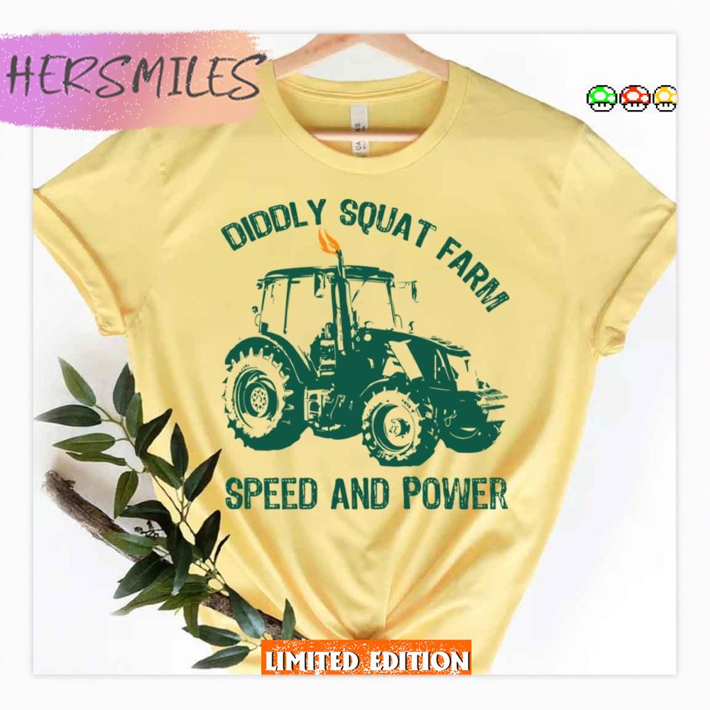 Design Diddly Squat Farm Speed And Power Green T-Shirt