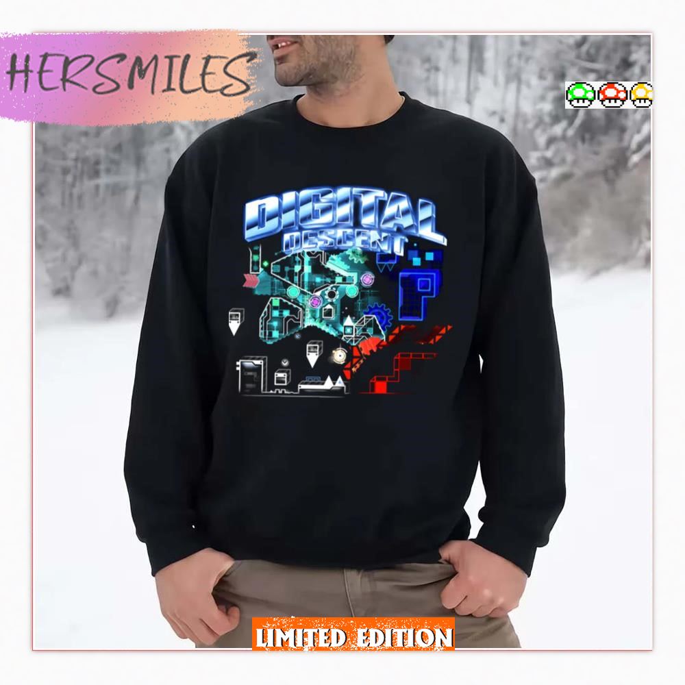 Digital Descent Geometry Dash T-Shirt