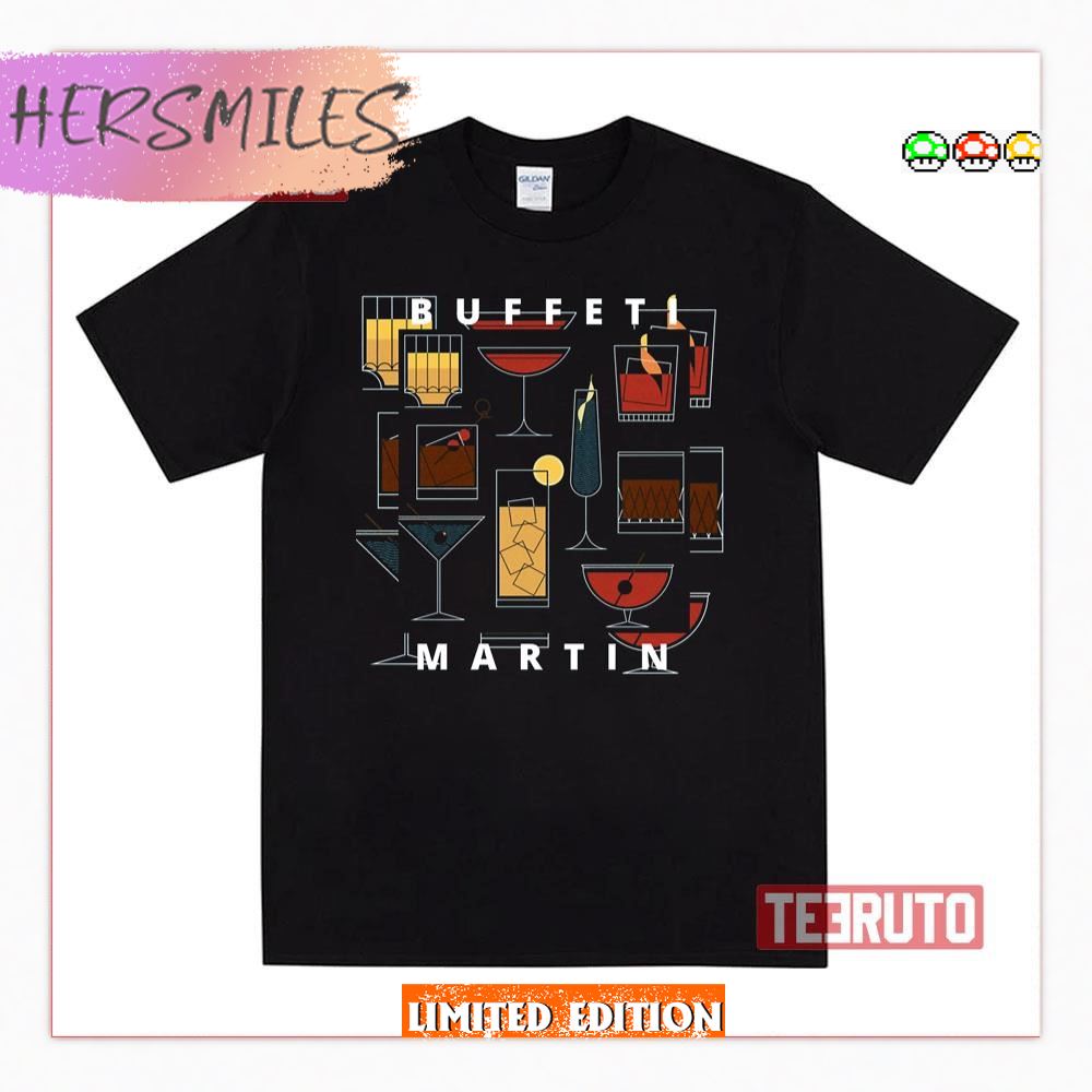 Drinks Graphic Guy Buffet Martini T-Shirt