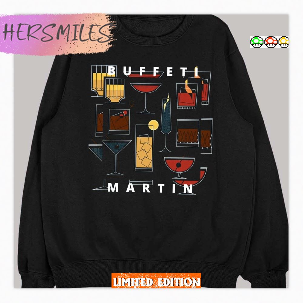 Drinks Graphic Guy Buffet Martini T-Shirt
