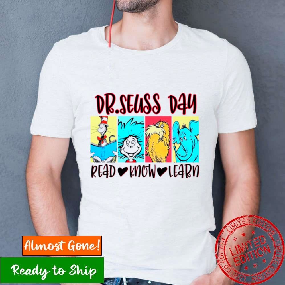 Drseuss Read Know Learn Teacher Squad Shirt Drseuss Read Know Learn Teacher Squad Shirt