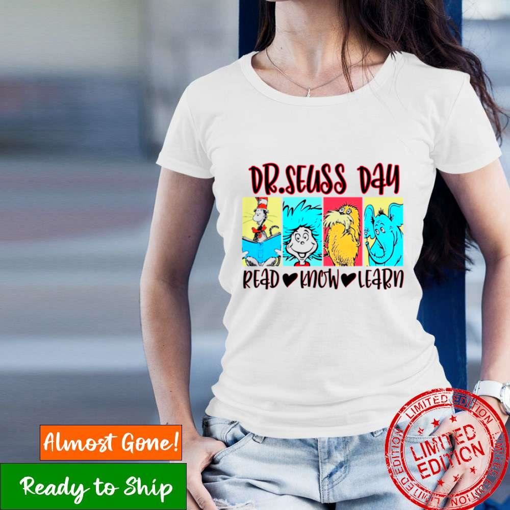 Drseuss Read Know Learn Teacher Squad Shirt