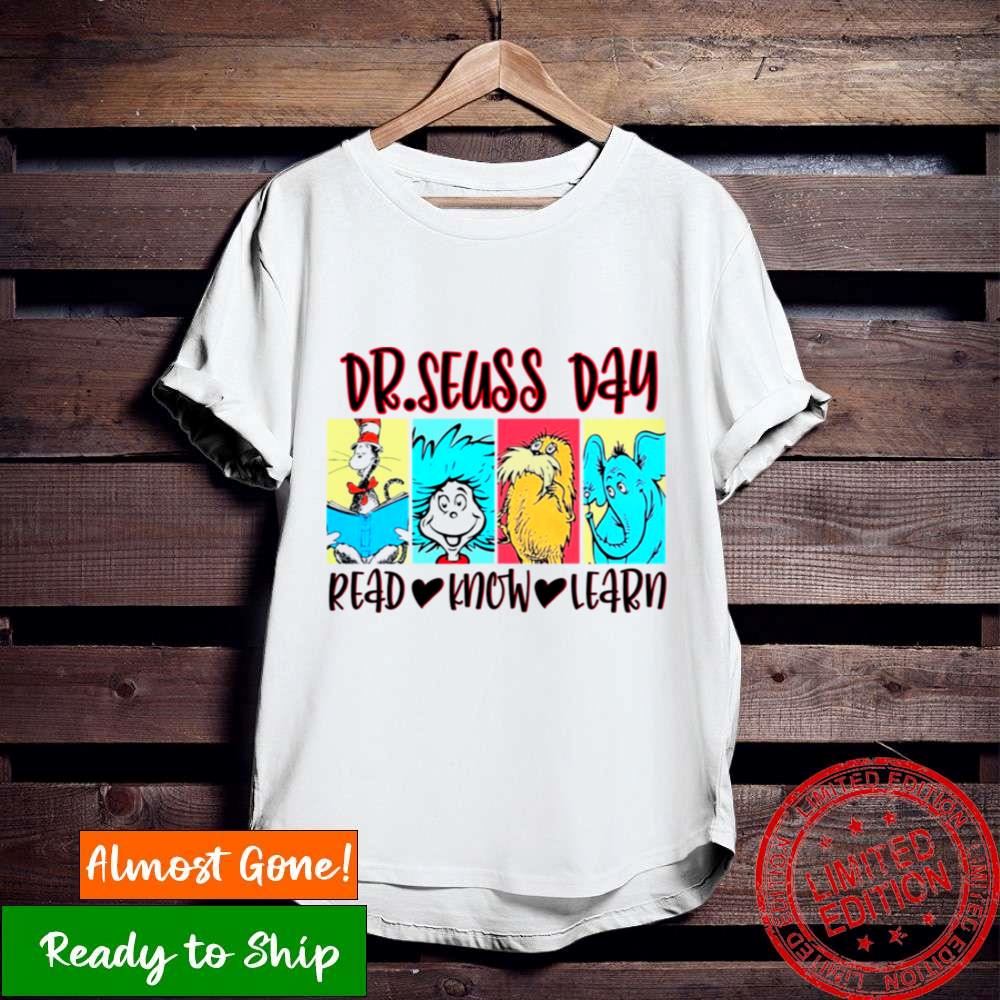 Drseuss Read Know Learn Teacher Squad Shirt