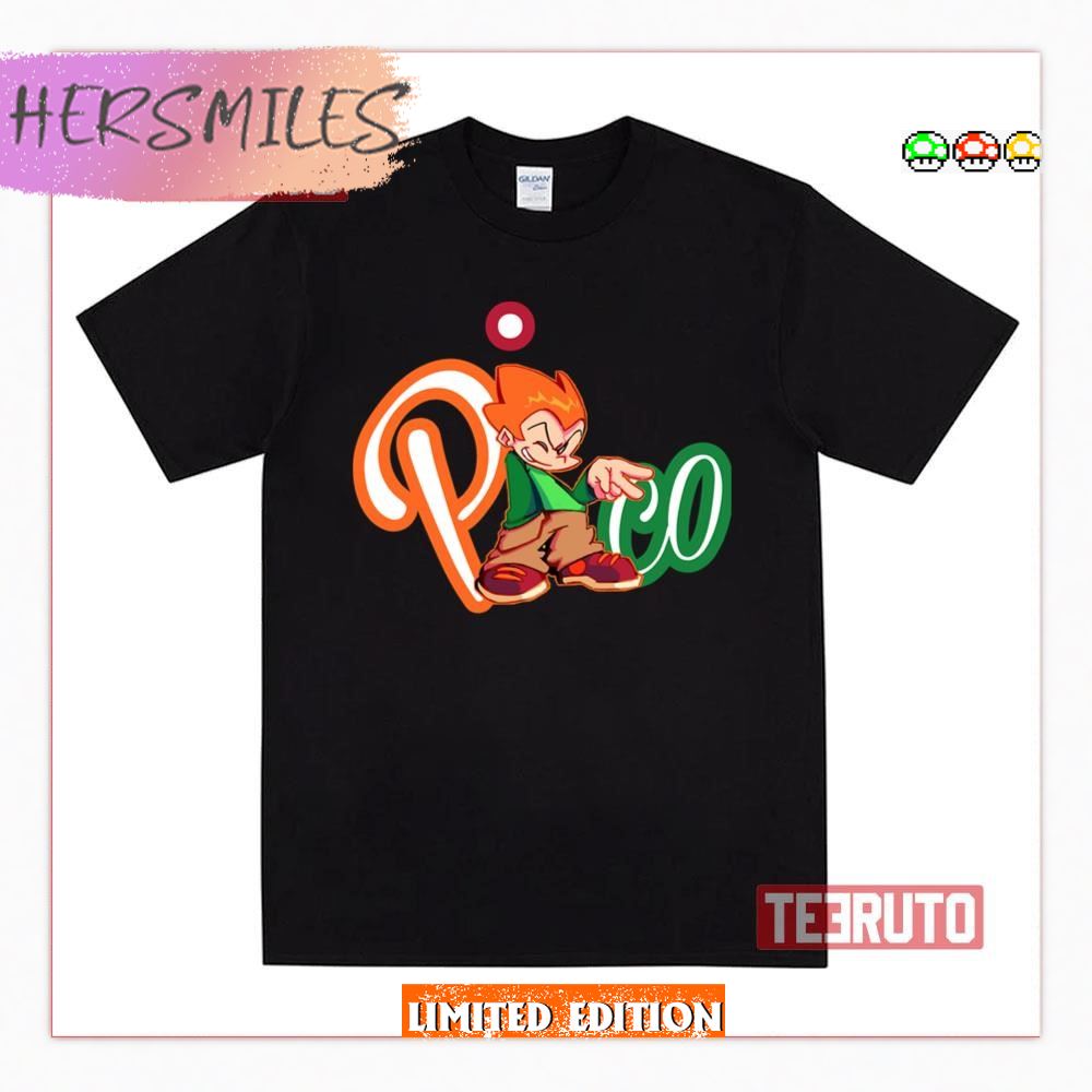 Fnf Pico Friday Night Funkin Orange Logo T-Shirt